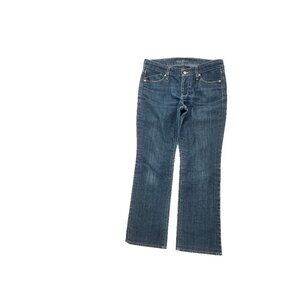 Old Navy The Flirt Mid Rise Bootcut Women's size 6P Dark Wash Blue Denim Jeans